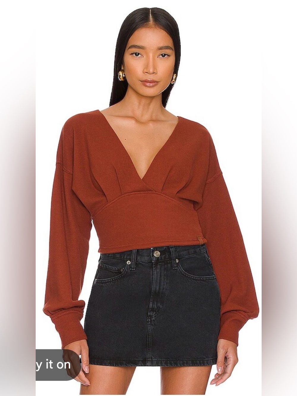 Free People All Nighter Tee in Red Jasper Women’s Small
